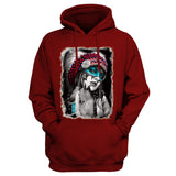 Powwow Store gb nat00467 girl native american 2d hoodie