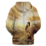 The Bird Mountain Women Native American All Over Hoodie no link - Powwow Store