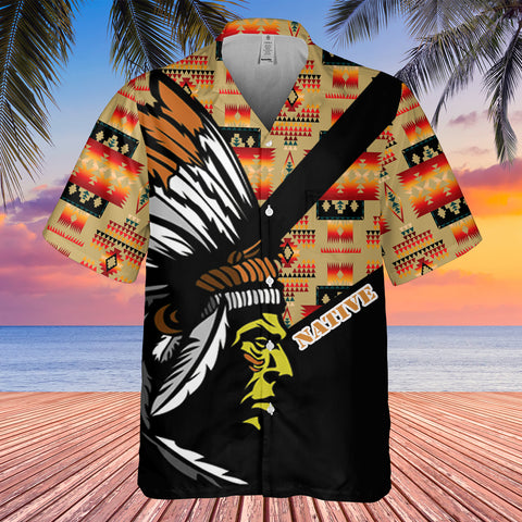 GB-HW000150 Pattern Native Hawaiian Shirt 3D