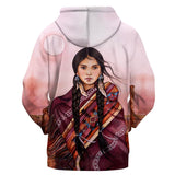 Native American Women All Over Hoodie no link - Powwow Store