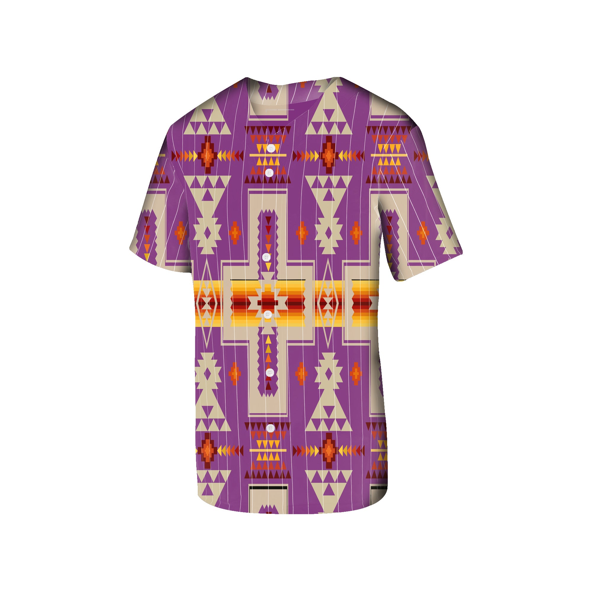 Powwow Store gb nat00062 07 light purple tribe design native american baseball jersey