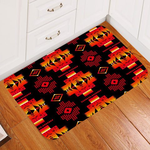 GB-NAT00720-03 Pattern Tribal Native Doormat