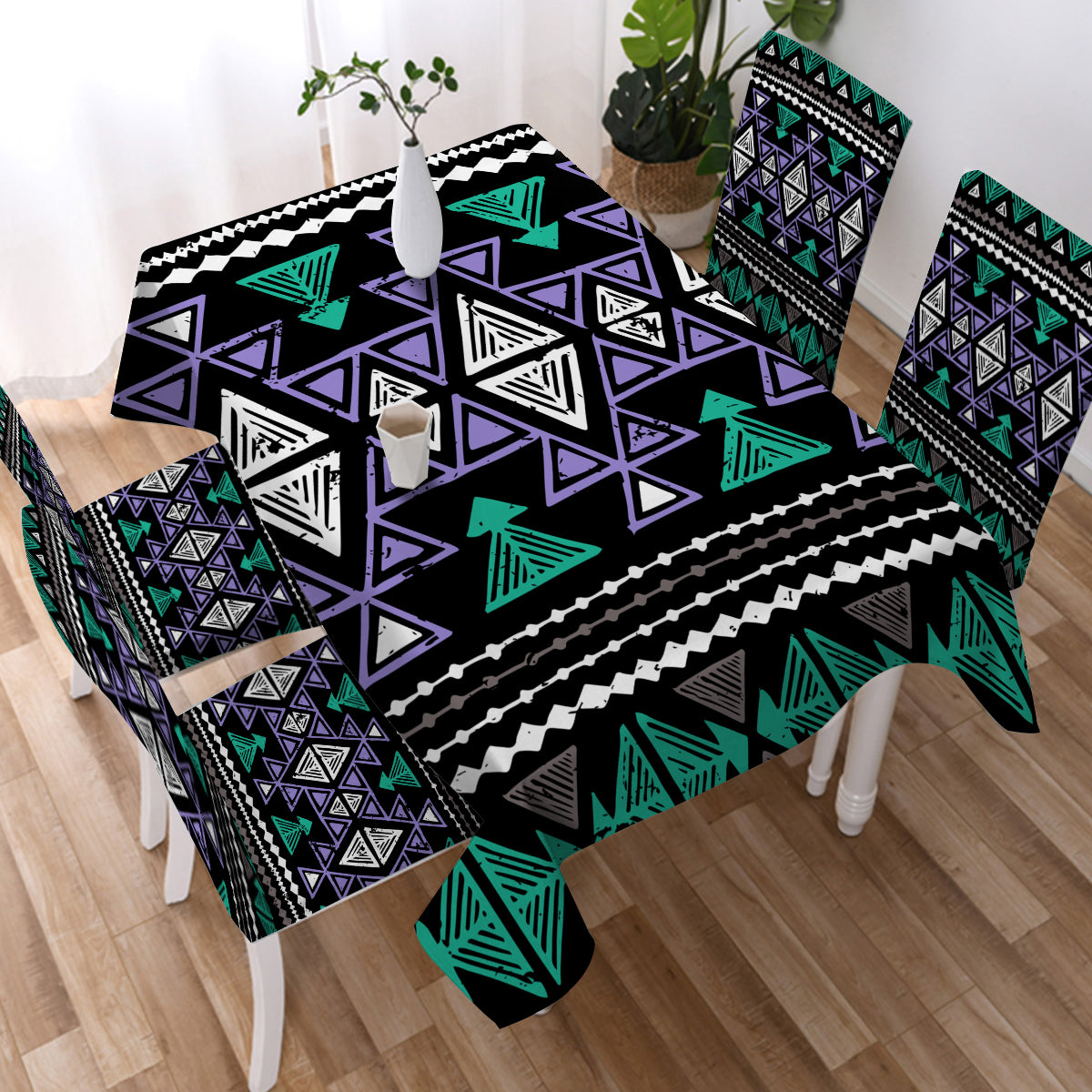 Powwow Store gb nat00578 neon color tribal tablecloth