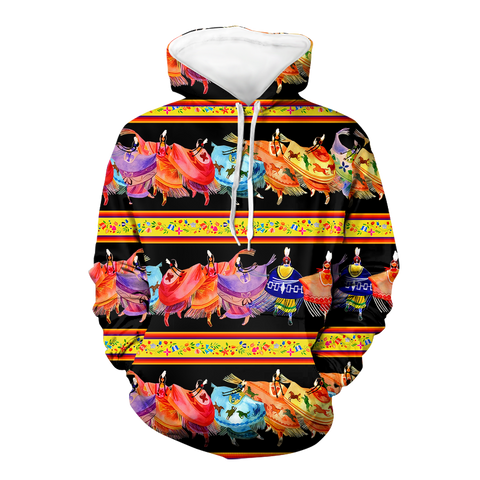 Powwow StoreHD000265 Pattern Native Pride 3D Hoodie