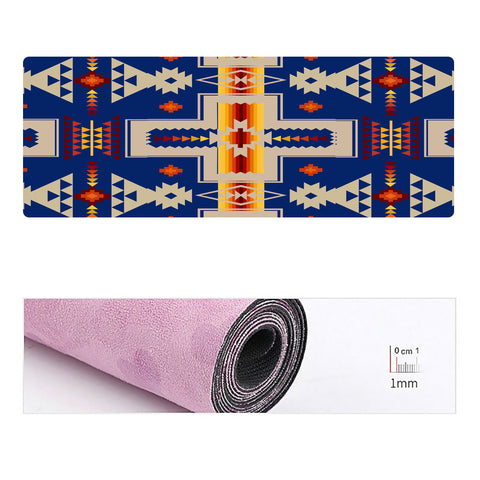 Powwow Store gb nat00062 04 navy tribe design native american yoga mat