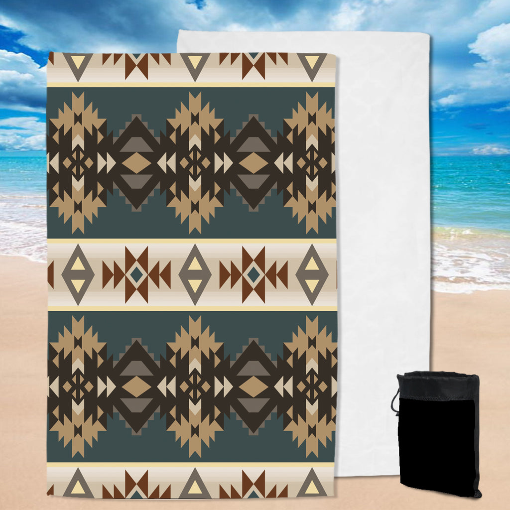 Powwow Store gb nat00609 navajo geometric seamless pattern pool beach towel