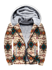 GB-NAT00662 Retro Color Tribal 3D Fleece Hoodie