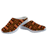 Powwow Store gb nat00046 08 brown native tribes pattern native american mesh slippers