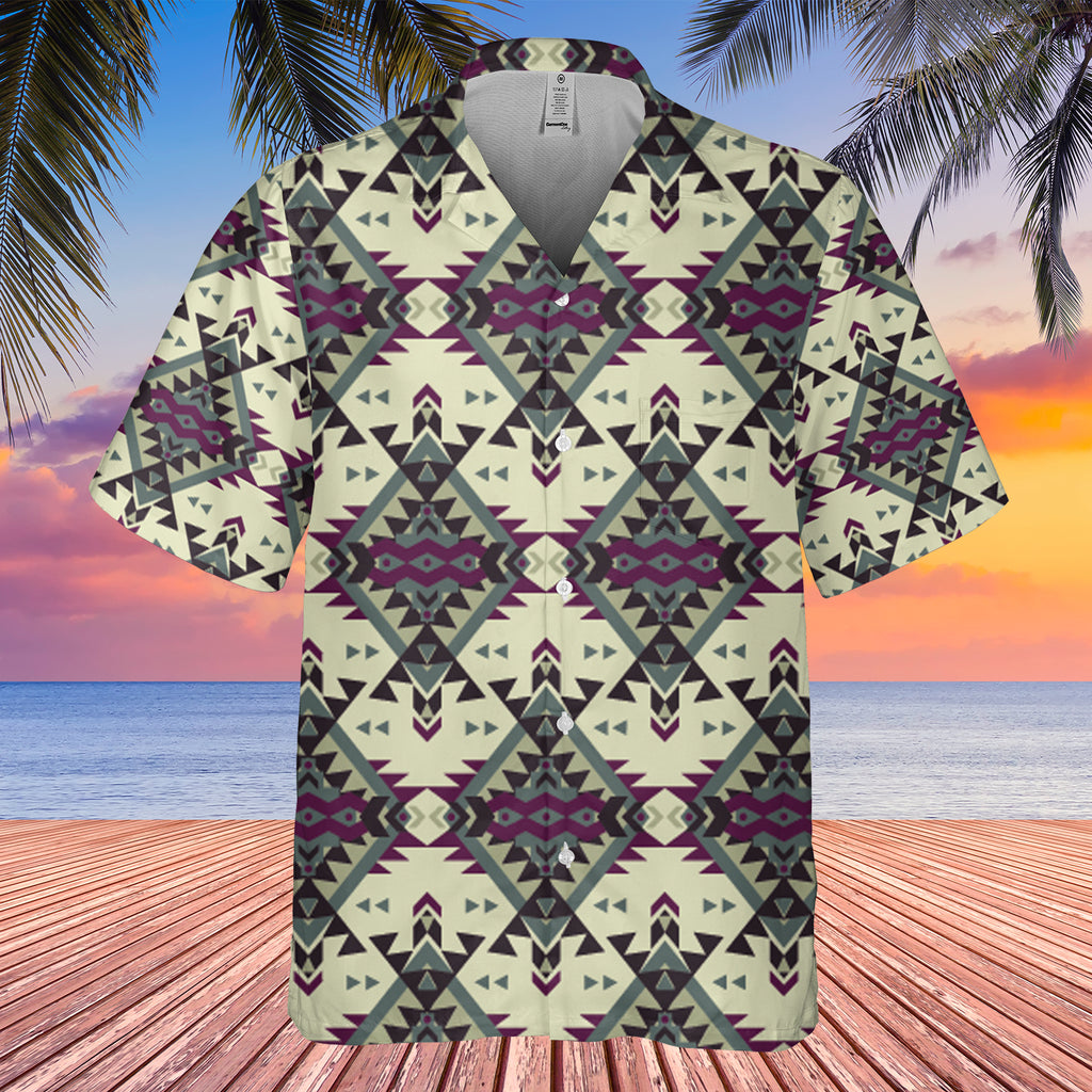 Powwow StoreGBHW00017 Pattern Black Hawaiian Shirt 3D