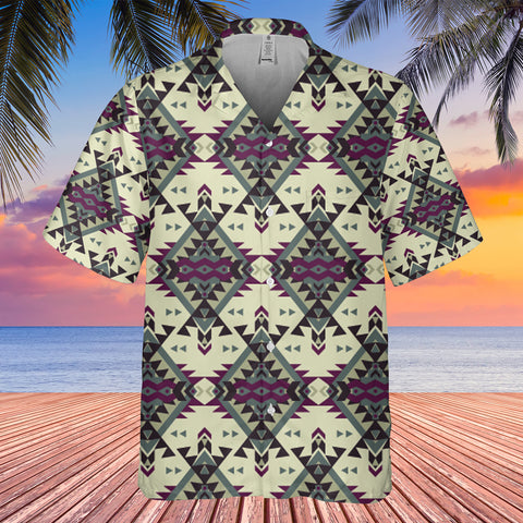 GB-HW00017 Pattern Black Hawaiian Shirt 3D