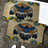 Powwow Store gb nat00131 blue thunderbird native doormat