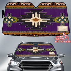 Powwow StoreGBNAT000104 Pattern Native American Custom Name Auto Sun Shades