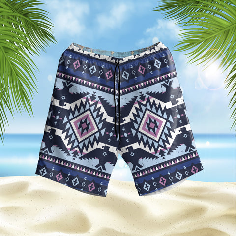 Powwow StoreGBHS00037 Pattern Native Hawaiian Shorts