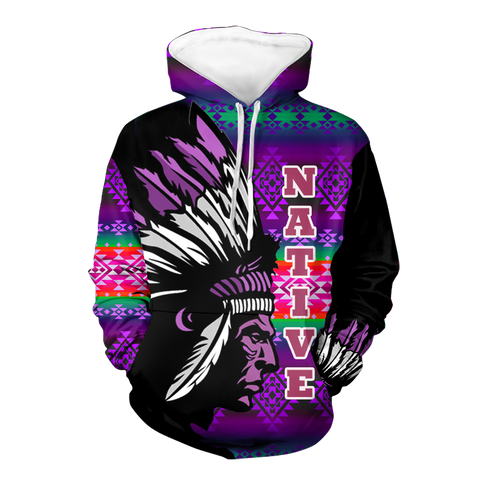 Powwow StoreHD000123 Native American Pride  3D Hoodiev2