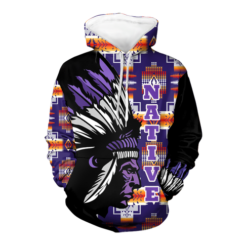 Powwow StoreHD000124 Native American Pride  3D Hoodie