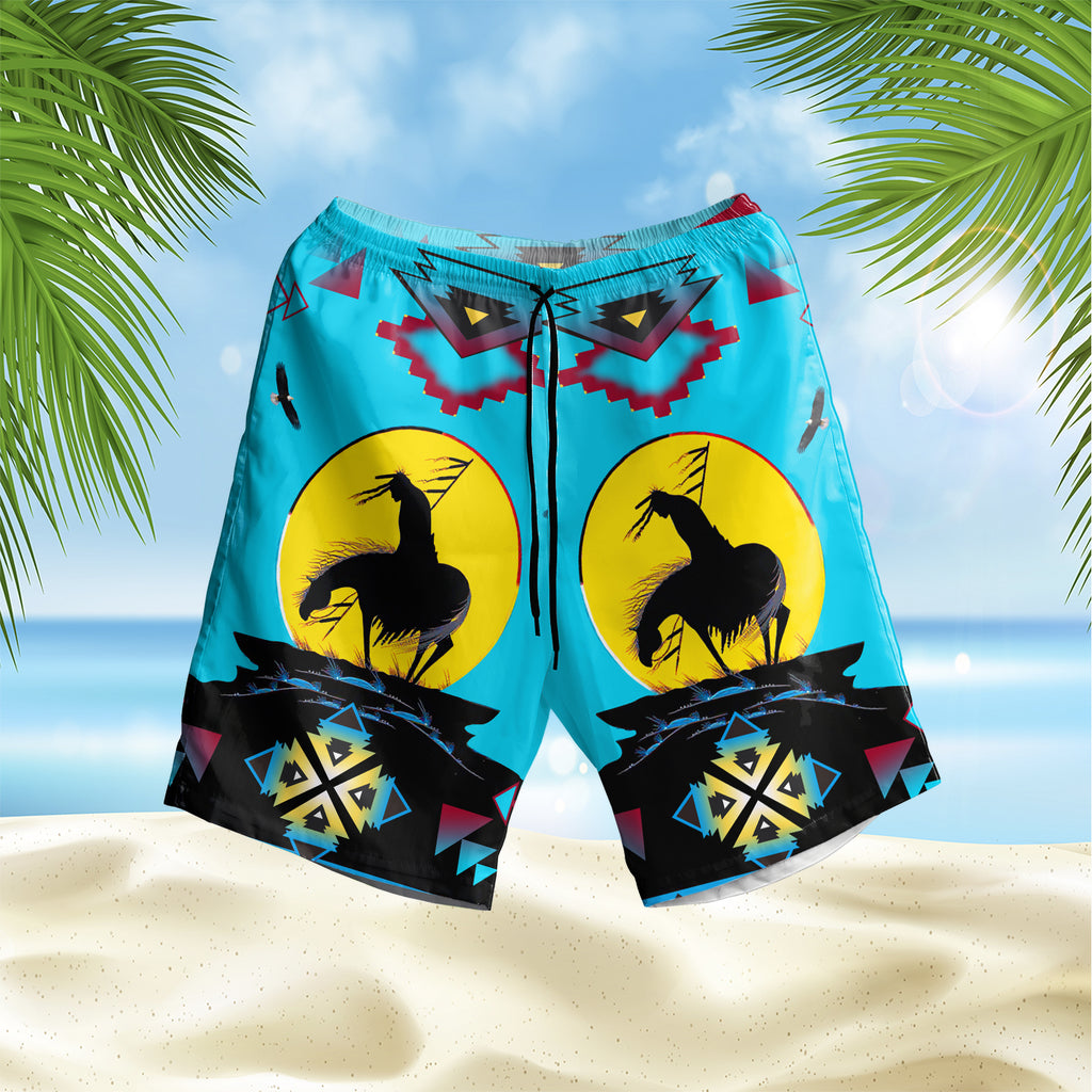 Powwow StoreGBNAT00026 Trail Of Tear Native  Hawaiian Shorts