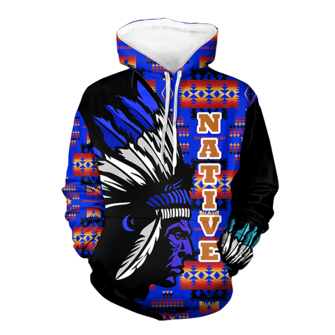 Powwow StoreHD000126 Native American Pride  3D Hoodie