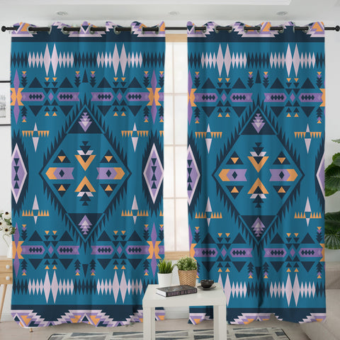 LVR0026 Pattern Native American  Living Room Curtain
