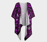 Naumaddic Arts Purple Native American Draped Kimono