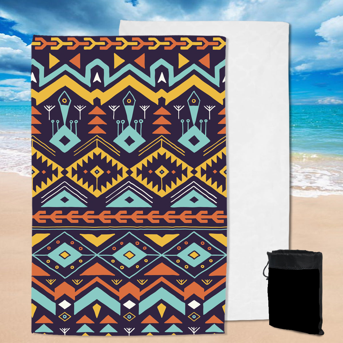 Powwow StorePBT0026  Pattern Native  Pool Beach Towel