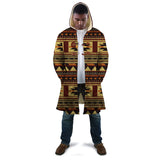 GB-NAT00507 Brown Ethnic Pattern Native Cloak