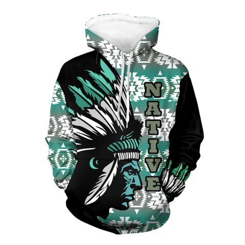 Powwow StoreHD000127 Native American Pride  3D Hoodie