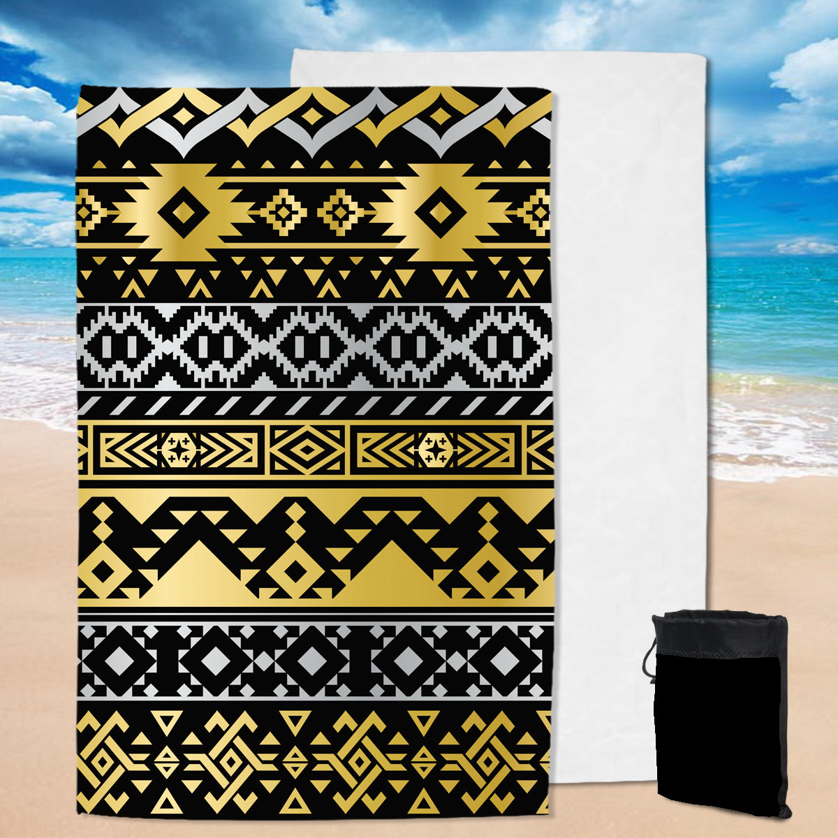 Powwow StorePBT0028 Pattern Native  Pool Beach Towel