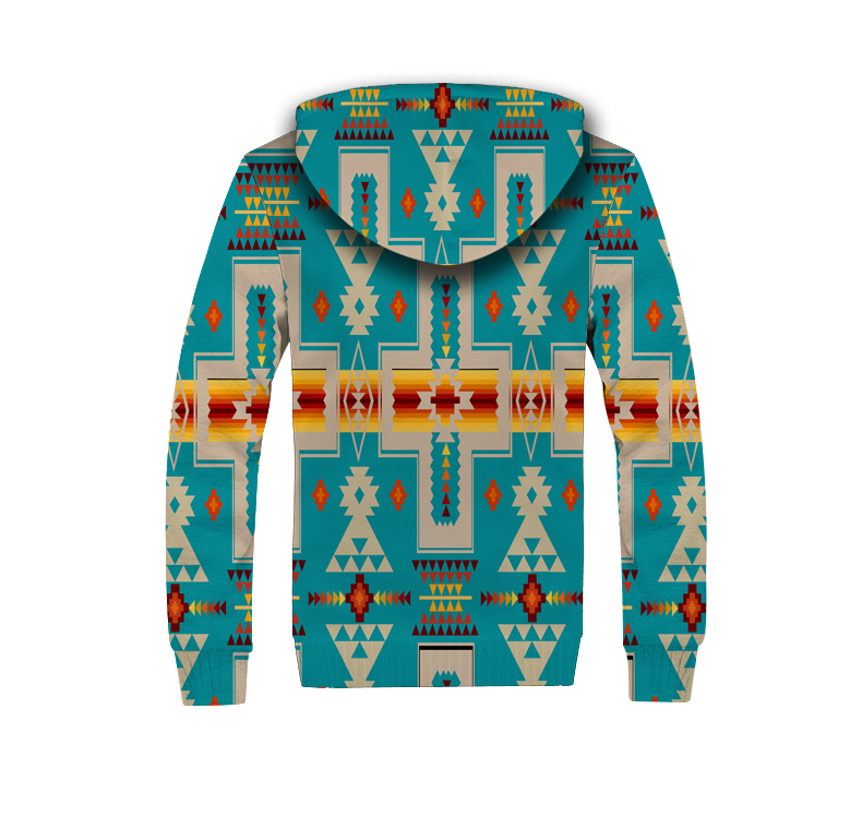 Powwow Storegb nat00062 05 turquoise design native 3d fleece hoodie 2