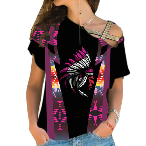CRS0001206 Native American Cross Shoulder Shirt