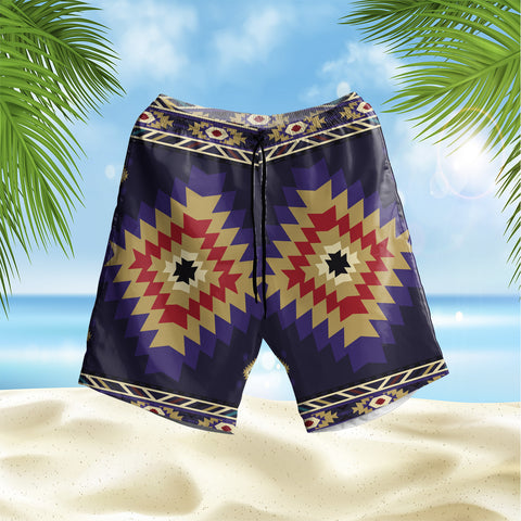 GB-HS00032 Pattern Native Hawaiian Shorts
