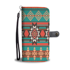 Powwow Store gb nat00320 ethnic ornament seamless pattern wallet phone case