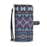 Powwow Store gb nat00380 purple tribe pattern wallet phone case