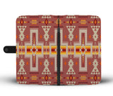 Powwow Store gb nat00062 11 tan tribe design native american wallet phone case