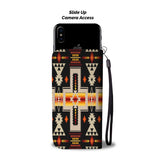 Powwow Store gb nat00062 01 black tribe design native american wallet phone case