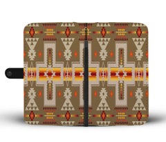 Powwow Store gb nat00062 10 light brown tribe design native american wallet phone case