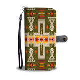 Powwow Store gb nat00062 12 green tribe design native american wallet phone case