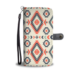 Powwow Store gb nat00389 pink geometric pattern wallet phone case