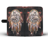 Powwow Store gb nat00391 wolves red galaxy wallet phone case