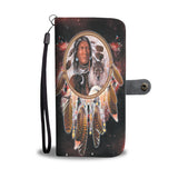 Powwow Store gb nat00393 chief animals red galaxy wallet phone case