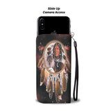 Powwow Store gb nat00393 chief animals red galaxy wallet phone case