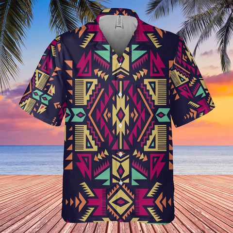 GB-HW00056 Pattern Native Hawaiian Shirt 3D