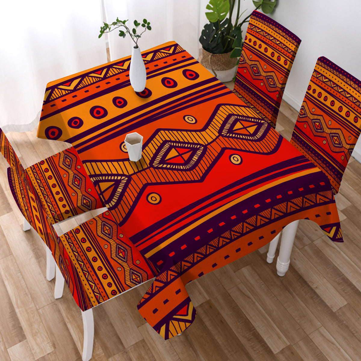 Powwow Store gb nat00576 pattern color orange tablecloth