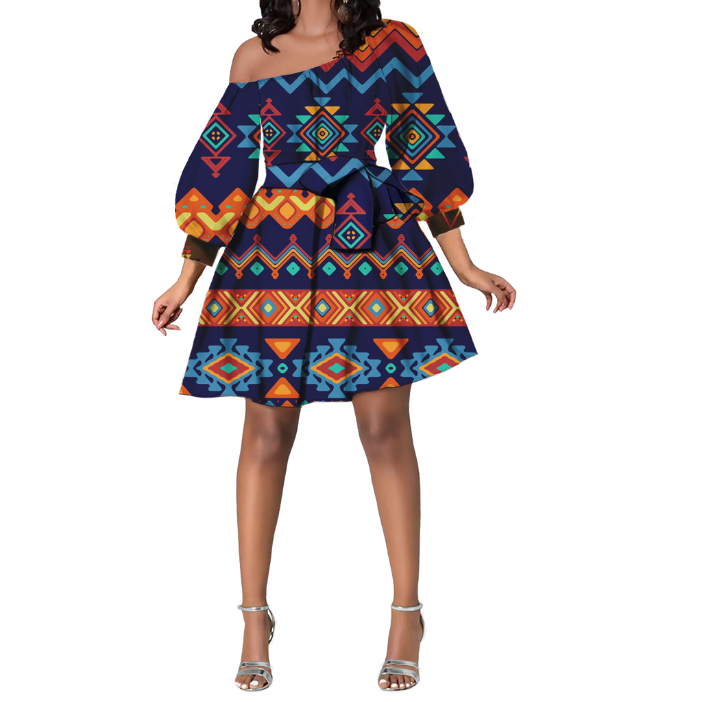 Powwow StoreGBHS00015 Pattern Native Lovely Women Dress