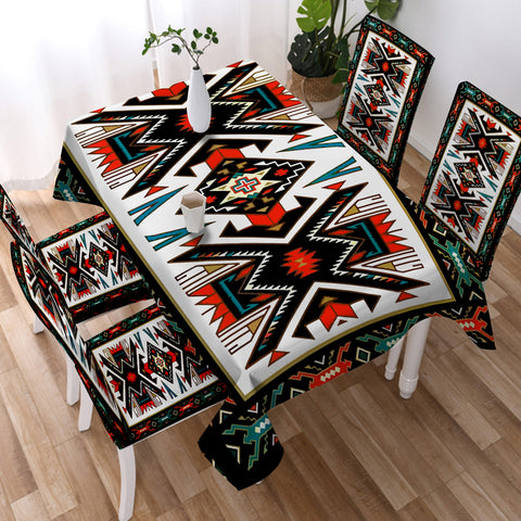 GB-NAT00049 Tribal Colorful Pattern Tablecloth