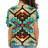 Powwow Store gb nat00016 native american culture design cross shoulder shirt