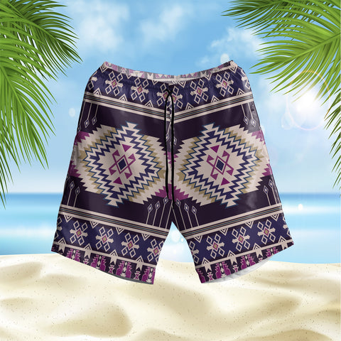 GB-HS00030 Pattern Native Hawaiian Shorts