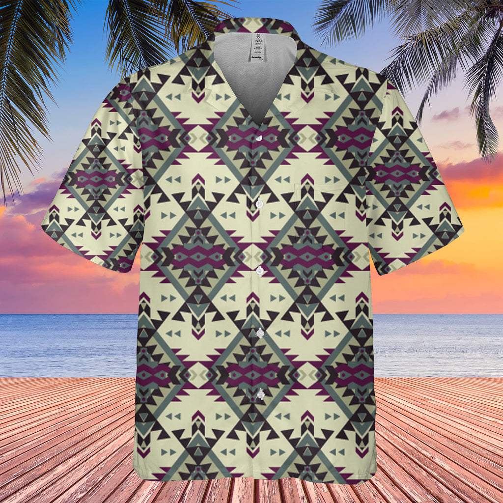 Powwow StoreGBHW00055 Pattern Native Hawaiian Shirt 3D