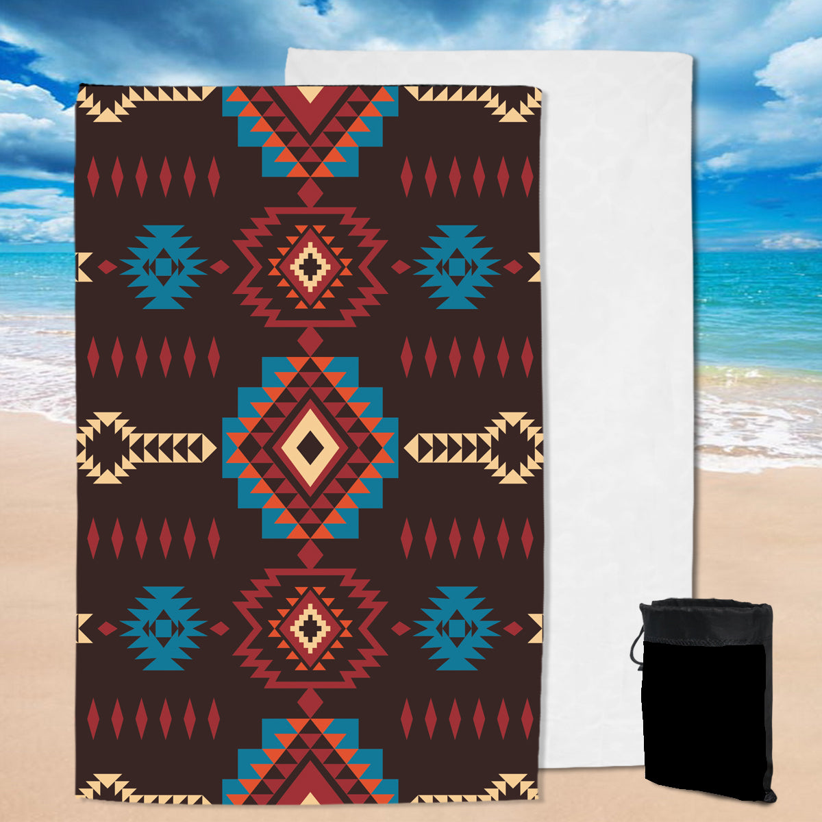 Powwow StorePBT0032 Pattern Native  Pool Beach Towel