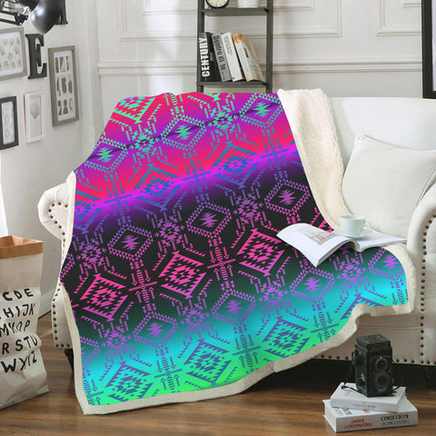 Powwow StoreGBNAT00699 Pattern Color Native Blanket