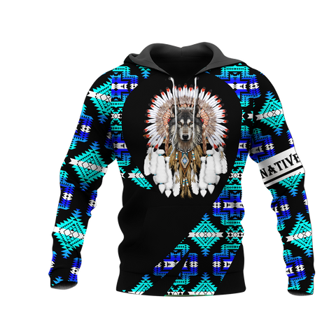 Powwow StoreHD000268 Pattern Native Pride 3D Hoodie